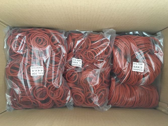Big Red Colour Rubber O Ring Sealant Silicone Material As Most