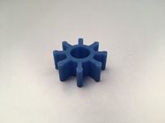 Blue Color Molded Rubber Parts , Special Shape Silicone Rubber Parts For Machine