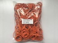 Elastic Orange Color Seals O Ring , Bulk Packed Rubber Seal Ring 34.2 x 3 mm