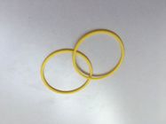 Light Weight Yellow Industrial O Rings , Hydraulic Fluids Thin Rubber O Rings
