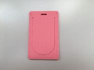 Pink Color Silicone Molded Rubber Parts , Special Fashion Luggage Tags For Girls