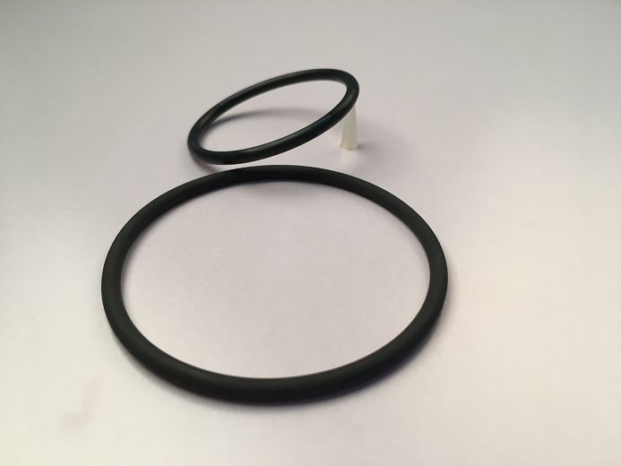 High Abrasion Resistance Black FKM O Ring For Cylindrical Surface Static Sealing