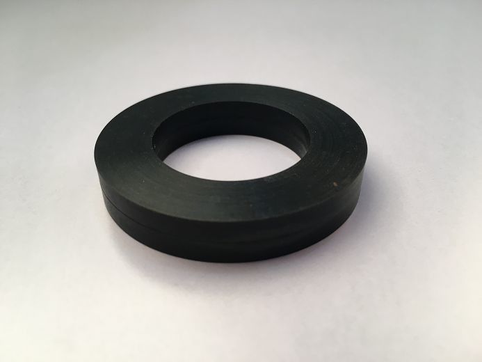 Black Molded Flat Rubber Washers , Thick NBR Rubber Gasket For Air Conditioner