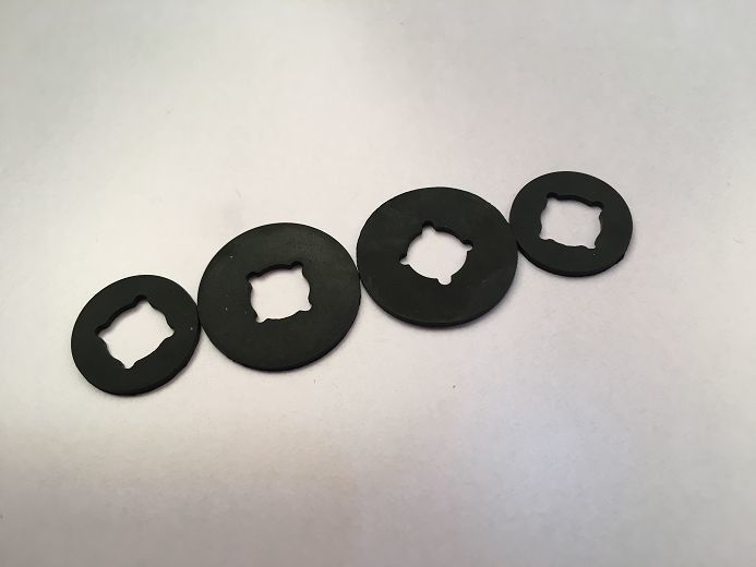 Neoprene 70 Flat Rubber Washers , Small Black Rubber Washers In Plumbing System