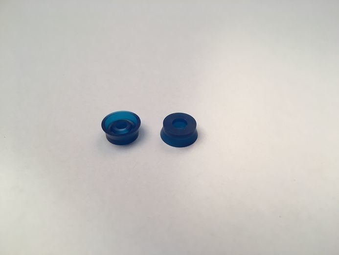 Machine Custom Precision Rubber Parts Blue Color With Good Insulating Properties