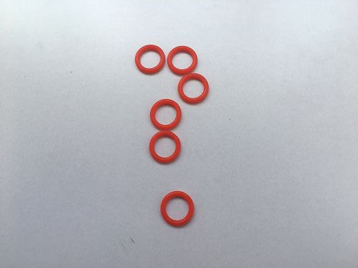 Orange Standard Rubber O Rings , Outdoor Weather Resistant Rubber Work Rings