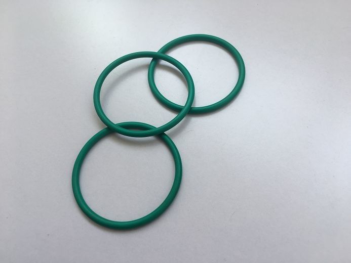 Multifunctional Silicone O Ring Seals , Medical Devices Green Round Rubber Rings