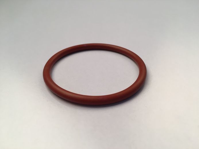 Ptfe Coated Orange Silicone Ring / Large Rubber O Rings 30 - 85 Shore Hardness