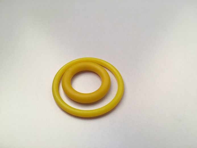 Yellow Color Silicone O Ring Seals , Heat Resisting O Ring Silicone Rubber