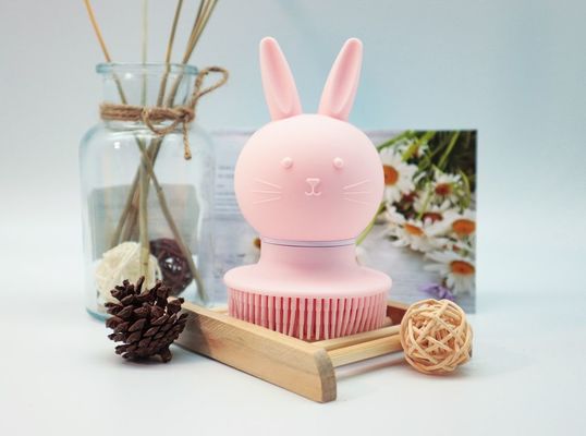Pink Adults Silicone Shower Scrubber Molded Rubber Parts