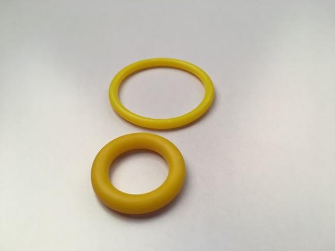Yellow Color Silicone O Ring Seals , Heat Resisting O Ring Silicone Rubber